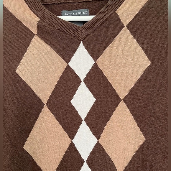 Saddlebred Brown Diamond Vest - Picture 4 of 6